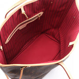 Louis Vuitton Monogram Neverfull MM Tote Bag,Brown