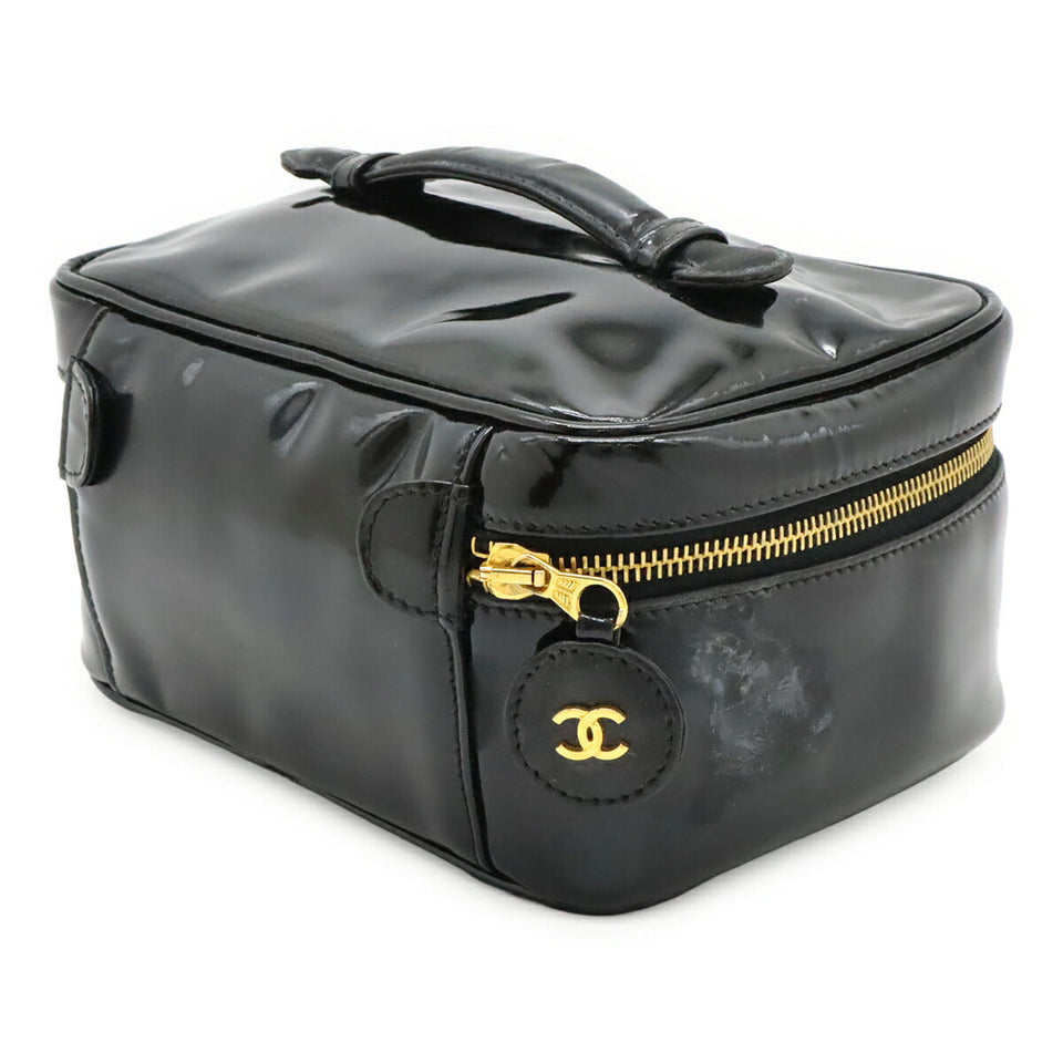 Chanel Coco Mark Patent Leather Vanity Bag