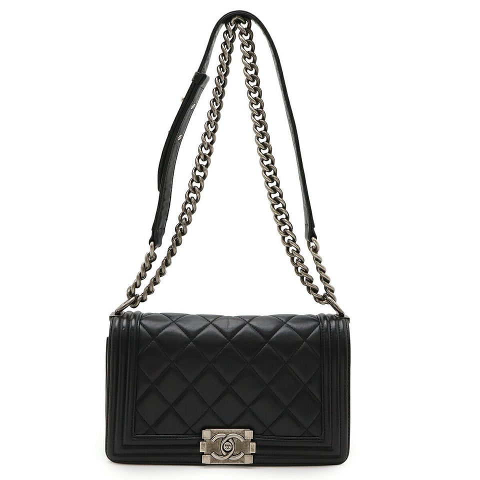 Chanel Boy Chanel Matelasse Calfskin Shoulder Bag