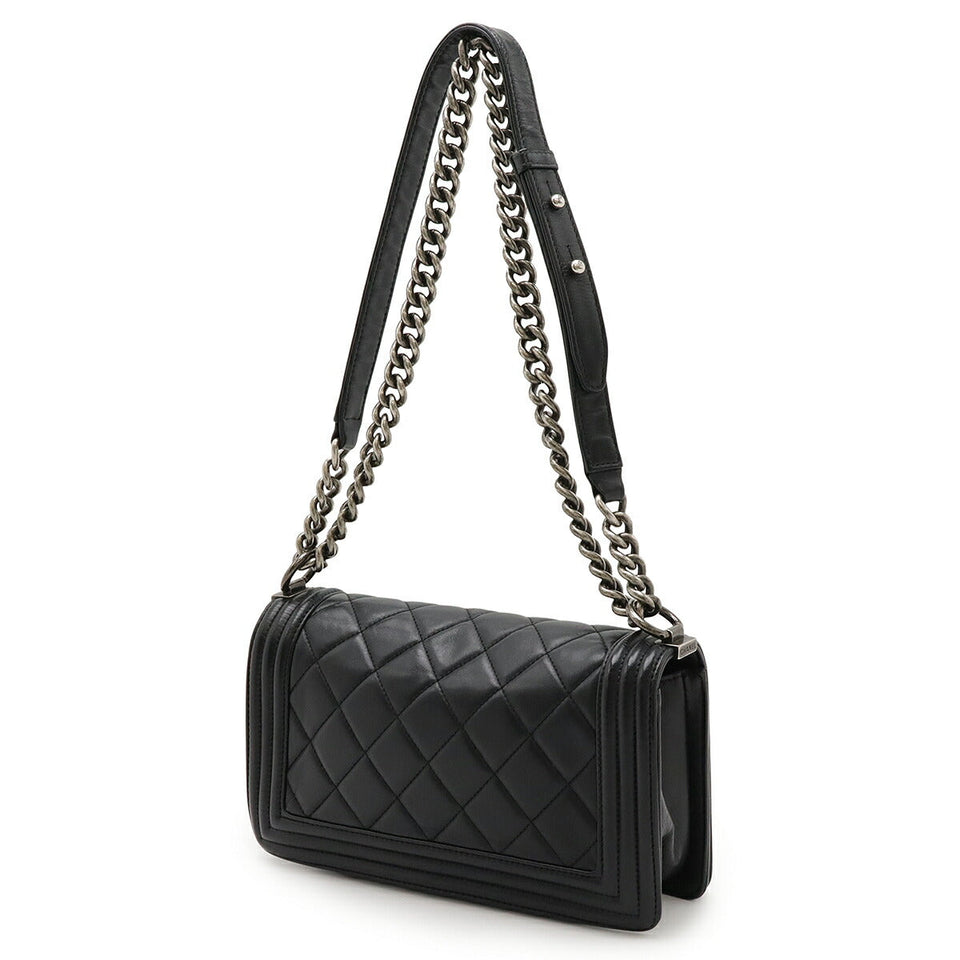 Chanel Boy Chanel Matelasse Calfskin Shoulder Bag