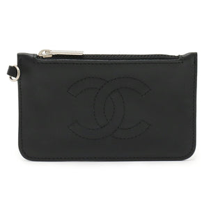 Chanel Coco Mark Leather Coin Purse