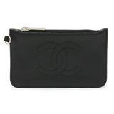 Chanel Coco Mark Leather Coin Purse