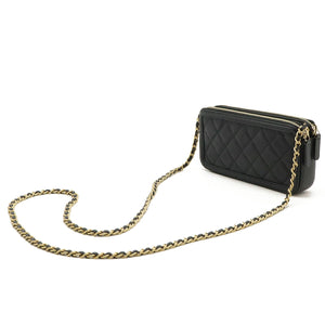 Chanel CC Filigree Caviar Skin 2way Shoulder Bag
