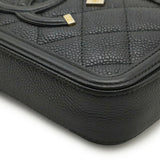 Chanel CC Filigree Caviar Skin 2way Shoulder Bag