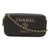 Chanel Deauville Canvas 2way Shoulder Bag
