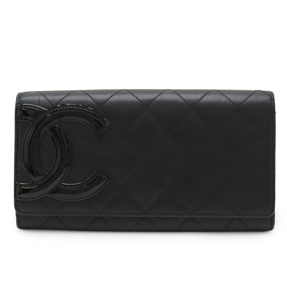 Chanel Cambon Line Soft Calf Long Wallet