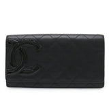 Chanel Cambon Line Soft Calf Long Wallet