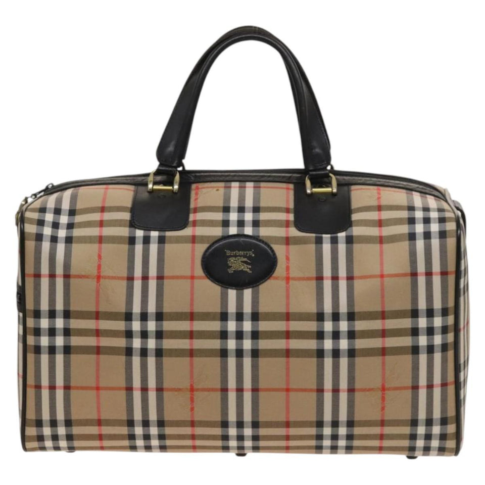Burberry Nova Check Beige Canvas Travel Bag ( )