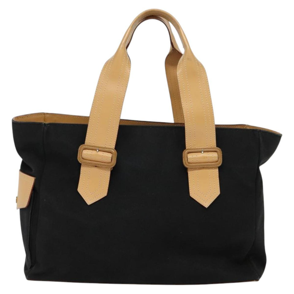 Burberry Nova Check Black Canvas Tote Bag ( )