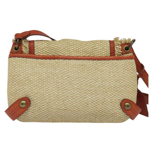 Burberry Blue Label Beige Wicker Shoulder Bag ( )