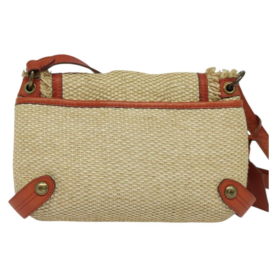 Burberry Blue Label Beige Wicker Shoulder Bag ( )