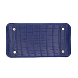 Hermes25cm Birkin Bleu Saphir Matte Alligator Palladium Hardware