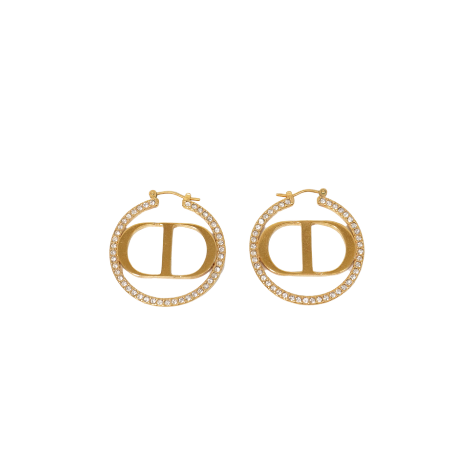 Christian Dior 'Montaigne' Hoop Earrings