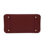 Hermes25cm Birkin HSS Rouge H/ Rose Chèvre Rose Gold Hardware
