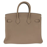 Hermes25cm Birkin Gris Tourterelle Togo Leather Gold Hardware