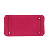 Hermes25cm Birkin Touch Rouge Vif/ Rose Tyrien Ostrich Palladium Hardware