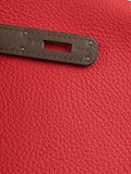 Hermes Limited Edition Tricolour Rose Jaipur, Argile and Etoupe Birkin 35.