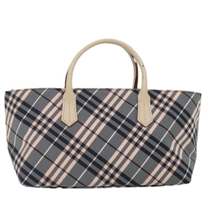 Burberry Nova Check Grey Synthetic Handbag ( )