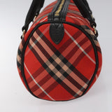 Burberry Nova Check Red Synthetic Handbag ( )