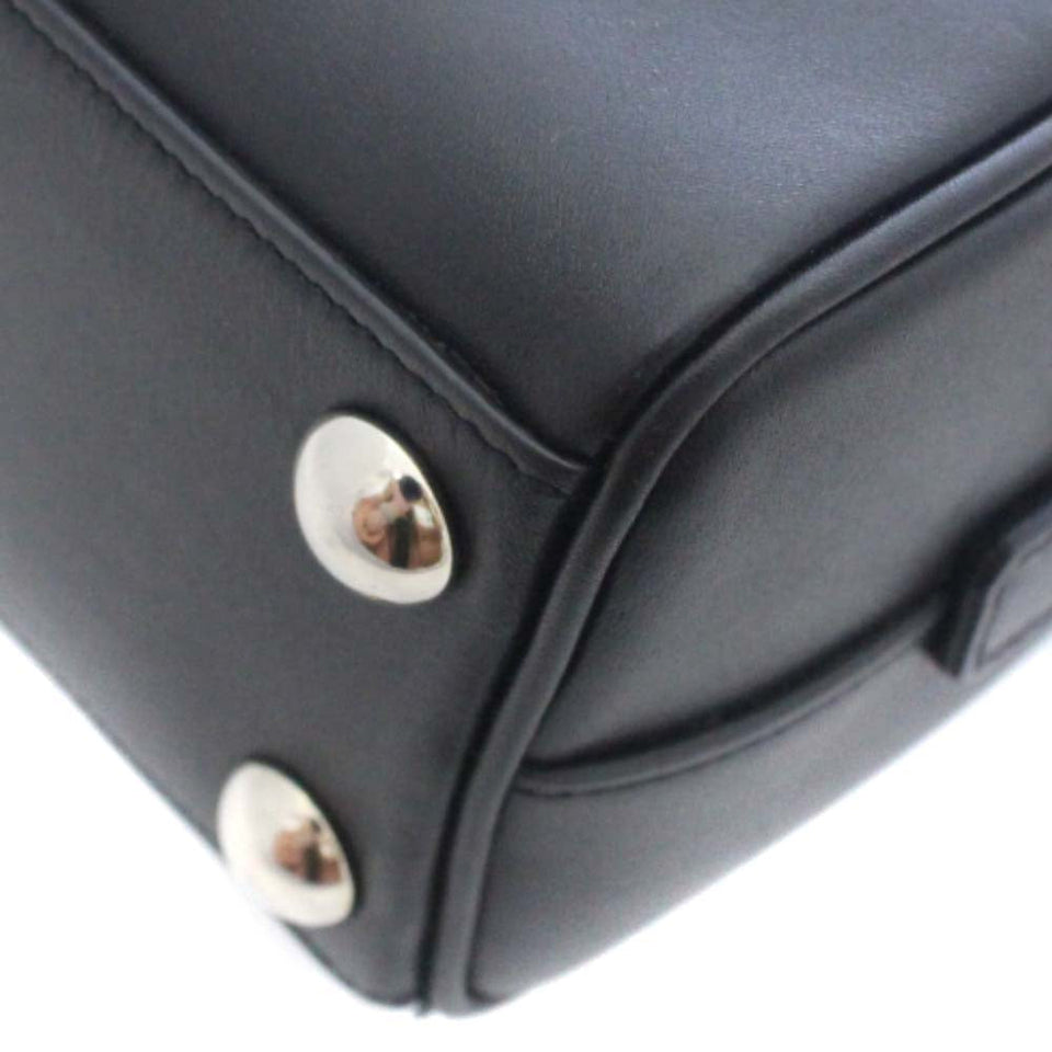Saint Laurent- Paris Chain Shoulder Bag Baby Duffle Black White Leather
