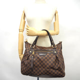Louis Vuitton Evora MM Damier Handbag Brown