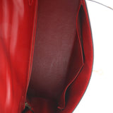 Hermes Kelly 32  Rouge Box Natural Toile Sellier