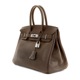 Hermes 30cm Havana Brown Evergrain w/ Palladium Hardware