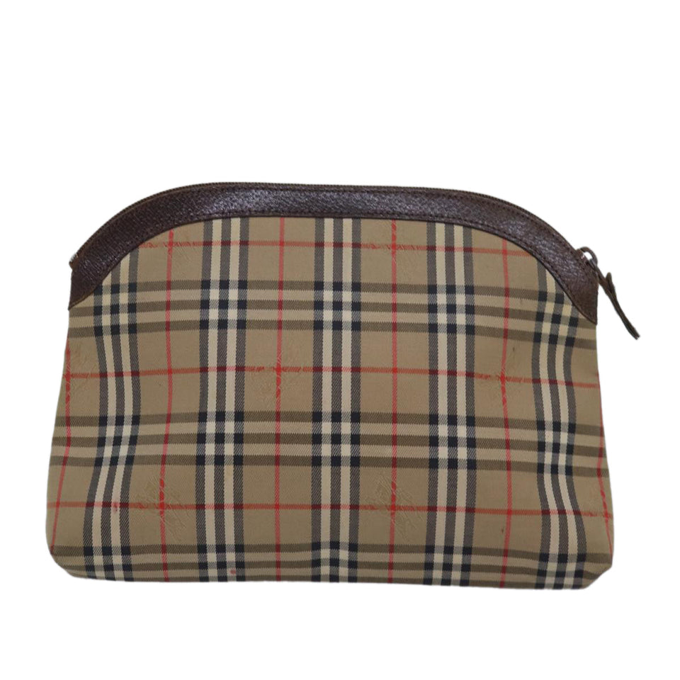 Burberry Nova Check Beige Canvas Clutch Bag ( )