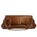 Gucci Horsebit 1955 Chain Shoulder bag Large Camel Leather