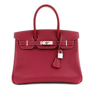 Hermes 30cm Rose Tyrien Epsom Candy Collection Birkin w/ Palladium Hardware
