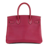 Hermes 30cm Rose Tyrien Epsom Candy Collection Birkin w/ Palladium Hardware