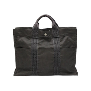 Hermes Tote Bag canvas gray Tote Bag Business bag Her LineTote MM unisex(Unisex)