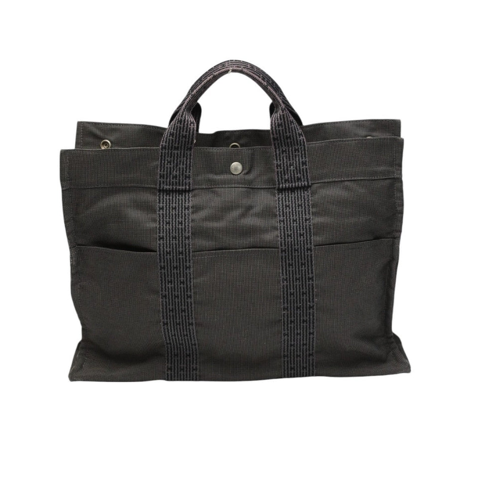 Hermes Tote Bag canvas gray Tote Bag Business bag Her LineTote MM unisex(Unisex)