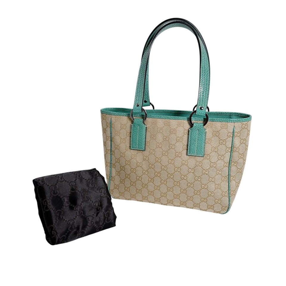 Gucci Tote Bag 113019 3444 GG canvas green GG canvas