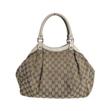 Gucci Tote Bag 211944 GG canvas beige GG canvas Sukey bag