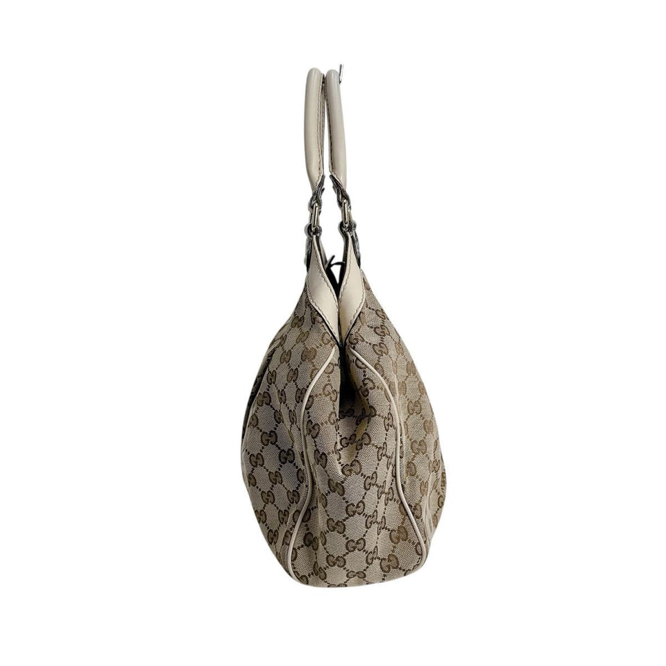Gucci Tote Bag 211944 GG canvas beige GG canvas Sukey bag