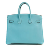 Hermes 25cm Robin's Egg Blue Togo w/ Palladium Hardware