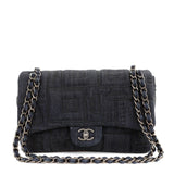 Chanel Denim Perfume Bottle Embroidered Jumbo Classic Bag – Bags Junction Special Edition