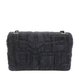 Chanel Denim Perfume Bottle Embroidered Jumbo Classic Bag – Bags Junction Special Edition