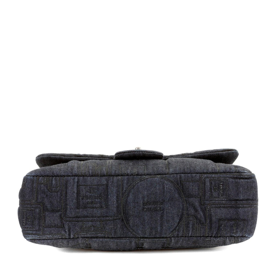 Chanel Denim Perfume Bottle Embroidered Jumbo Classic Bag – Bags Junction Special Edition