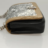 Burberry Lola Silver Leather Shoulder Bag ( )