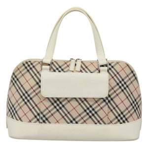 Burberry Nova Check Beige Canvas Handbag ( )