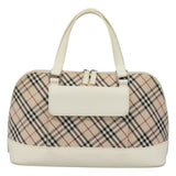 Burberry Nova Check Beige Canvas Handbag ( )