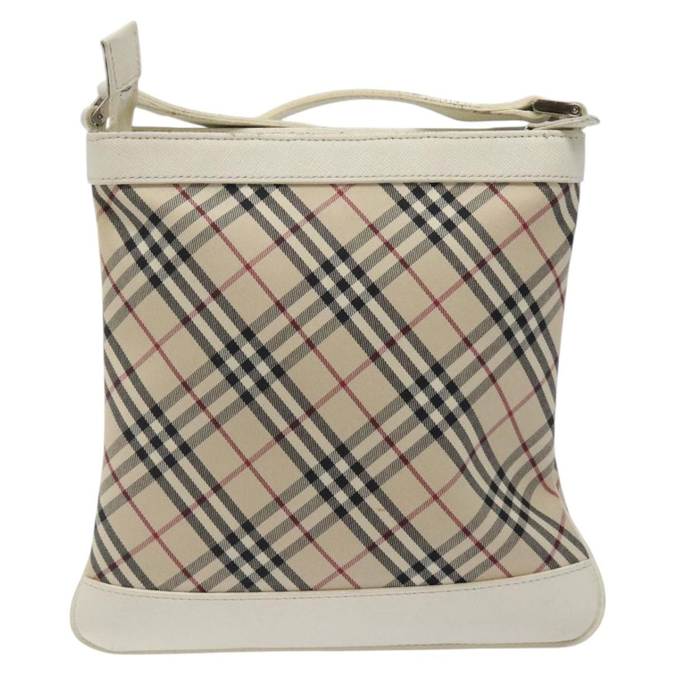 Burberry Nova Check Beige Canvas Shoulder Bag ( )
