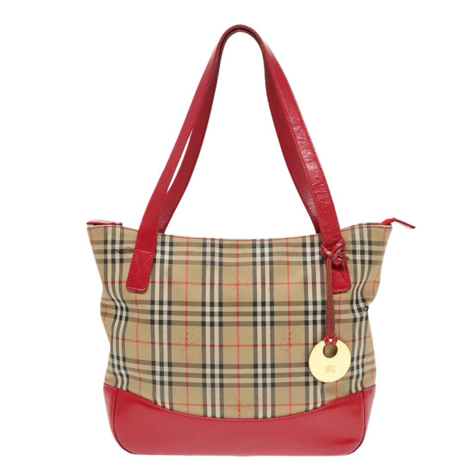Burberry Nova Check Beige Canvas Tote Bag ( )