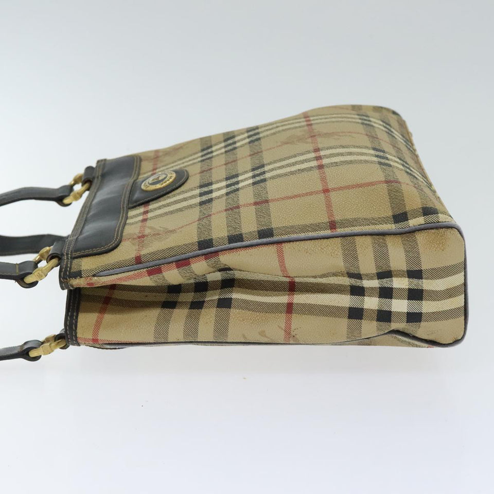 Burberry Nova Check Beige Canvas Shoulder Bag ( )