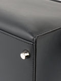 Hermes Kelly 35 Black Sombrero Leather PHW.