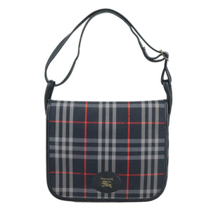Burberry Navy Canvas Shoulder Bag ( )