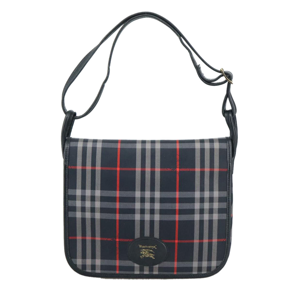 Burberry Navy Canvas Shoulder Bag ( )