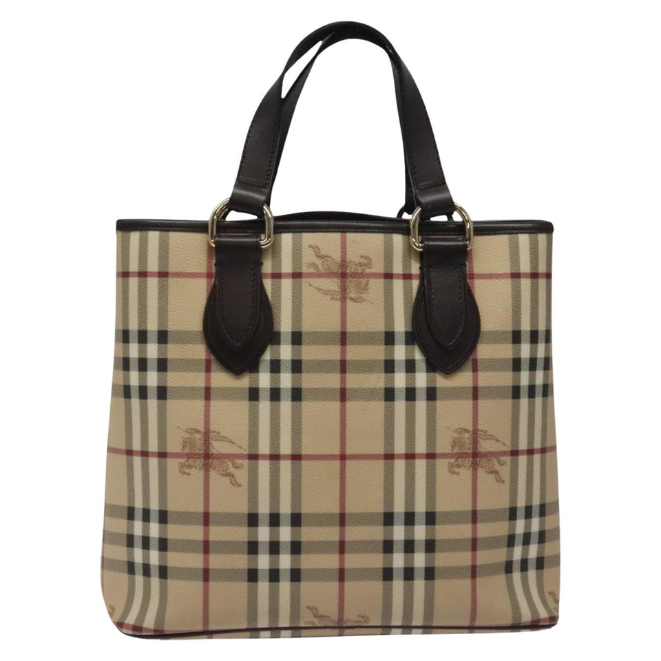 Burberry Nova Check Beige Canvas Tote Bag ( )